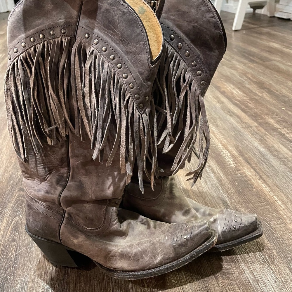 Tony Lama Tucson Western Fringe Boot